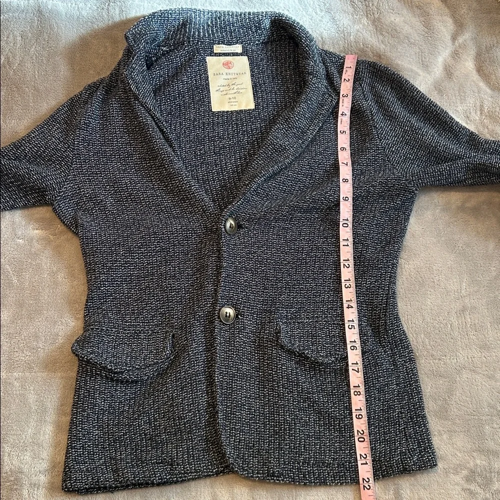 Zara knit blazer with elbow patches